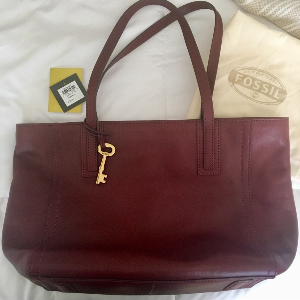 Fossil Emma tote - Cabernet